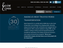 Tablet Screenshot of equineexpress.com